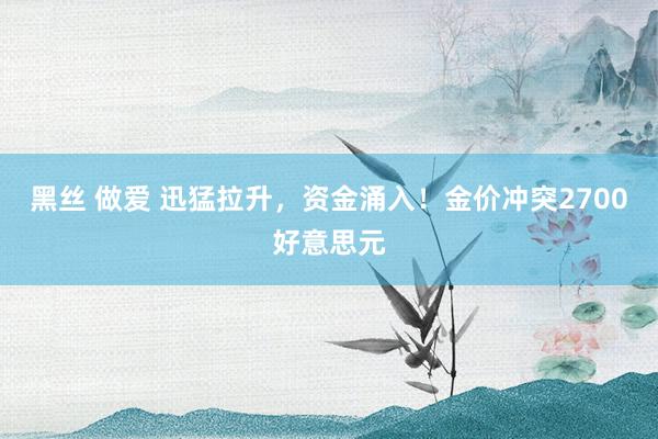 黑丝 做爱 迅猛拉升,资金涌入!金价冲突2700好意思元