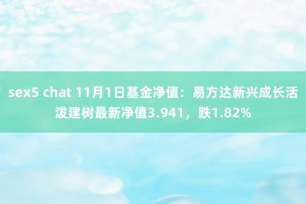 sex5 chat 11月1日基金净值:易方达新兴成长活泼建树最新净值3.941,跌1.82%