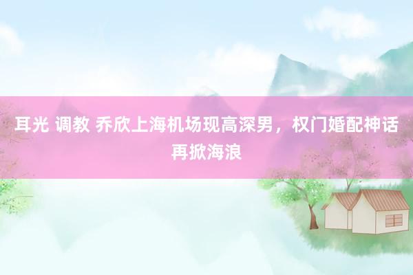 耳光 调教 乔欣上海机场现高深男,权门婚配神话再掀海浪