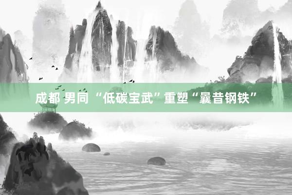 成都 男同 “低碳宝武”重塑“曩昔钢铁”