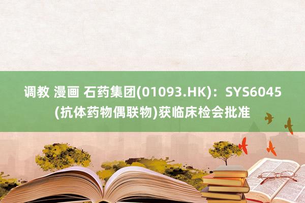 调教 漫画 石药集团(01093.HK):SYS6045(抗体药物偶联物)获临床检会批准